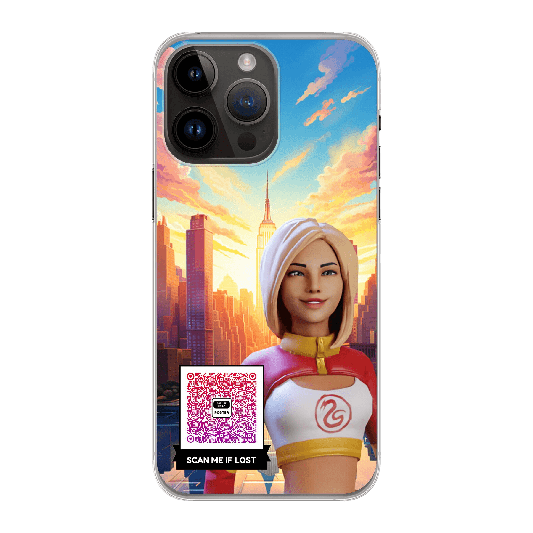 Phone Case with a Girl Avatar in New York